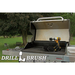 Drillbrush BBQ Grill Cleaning Ultra Stiff Black Drill Brush Set by Drillbrush - 4 Piece