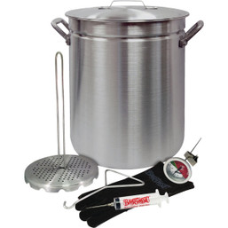 Bayou Classic 42 Quart Outdoor Turkey Fryer Pot with Accessories
