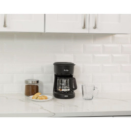Mr. Coffee 5-Cup Switch Black Coffee Maker - Compact Coffee Brewer with Water Window and Auto Pause