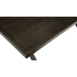 Outdoor Expressions 5-Piece Woodgrain Patio Dining Set with PFAS-Free Fabric