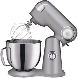 Cuisinart Precision Master 5.5 Quart Silver Lining Stand Mixer - Powerful 500W Motor with 12 Speeds and Multiple Attachments