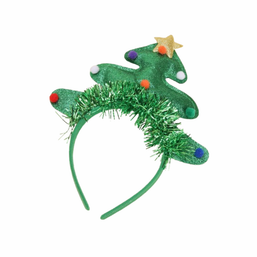HEADBAND CHRISTMAS TREE W/TINSEL 124817