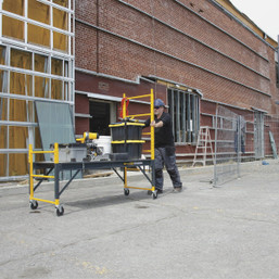 MetalTech 4-in-1 All-Purpose Scaffold, Miter Saw Stand, Storage Rack & Utility Cart