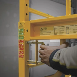 MetalTech Jobsite Series 6 ft. Baker Scaffolding with Adjustable Platform and Heavy-Duty Casters
