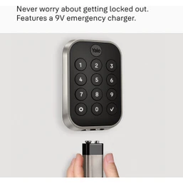 Yale Assure Nickel Electronic Lock Keypad Deadbolt with Bluetooth – Smart Home Security Solution