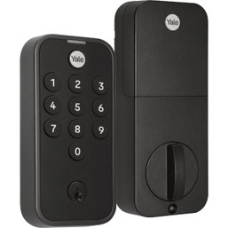 Yale Code Black Suede Electronic Lock Keypad Deadbolt – Key-Free Entry Solution