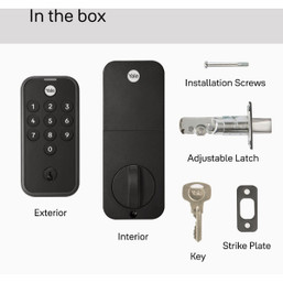 Yale Code Black Suede Electronic Lock Keypad Deadbolt – Key-Free Entry Solution