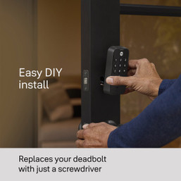 Yale Code Black Suede Electronic Lock Keypad Deadbolt – Key-Free Entry Solution