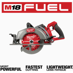 Milwaukee M18 FUEL 7-1/4 Inch Rear Handle Cordless Circular Saw Kit with 12.0 Ah Battery and Rapid Charger