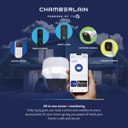 Chamberlain C1000 1/2 HP Chain Drive Smart Garage Door Opener
