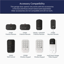 Chamberlain C1000 1/2 HP Chain Drive Smart Garage Door Opener