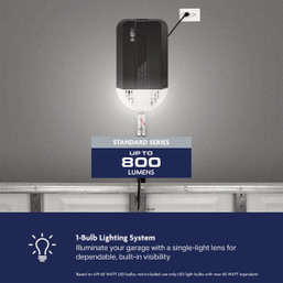 Chamberlain C1000 1/2 HP Chain Drive Smart Garage Door Opener