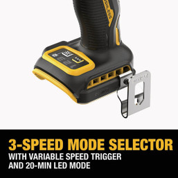 DEWALT 20V MAX XR 1/4 In. 3-Speed High Torque Brushless Cordless Impact Driver (Tool Only)