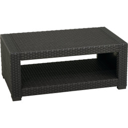 Outdoor Expressions 4-Piece Wicker Style Resin Chat Set with PFAS-Free Fabric
