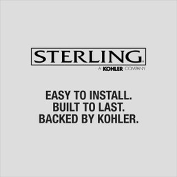 Sterling Ensemble 48 In. W. x 72-1/2 In. H. White Vikrell Shower Back Wall