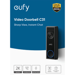 eufy C31 Video Doorbell with 2K HD Clarity and Dual Power Options