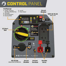 Champion 2500W Dual Fuel Recoil Inverter Generator with CO Shield