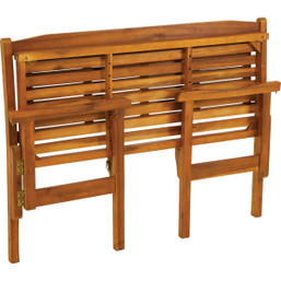 47 Inch Acacia Wood Folding Garden Bench by Unbranded