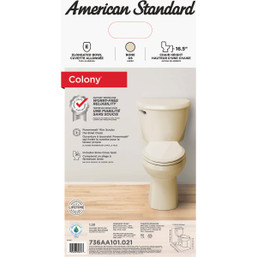 American Standard Colony3 Chair Height Bone Elongated Bowl 1.28 GPF Toilet - To-Go