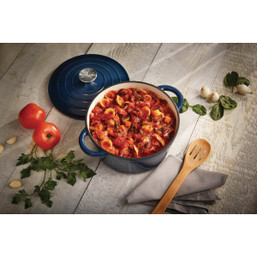 Napoleon 4.5 Qt Cast Iron Round Casserole Dish with Enameled Surface