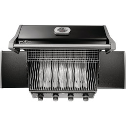 Napoleon Rogue 525 4-Burner Natural Gas Grill in Black with Stainless Steel Grids