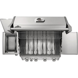Napoleon Rogue Pro 525 4-Burner LP Gas Grill with Infrared Side Burner and Stainless Steel Construction