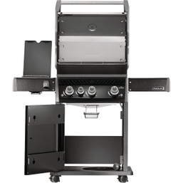 Napoleon Rogue Pro 425 Black Propane Gas Grill with Infrared Side Burner and 3 Burners