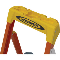 Werner Ready Step 4 ft Fiberglass Step Ladder with 300 lb. Capacity - Type IA