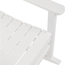 Outdoor Expressions White HDPE Rocking Chair – Durable Outdoor Patio Seating