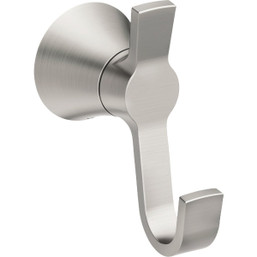 Moen Mikah Brushed Nickel Single Robe Hook - Modern Bathroom Accessory