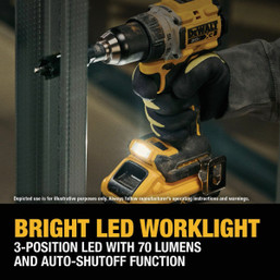 Dewalt 20V MAX* XR 1/2 Inch Brushless Cordless Drill/Driver Kit with 2 Batteries and Charger