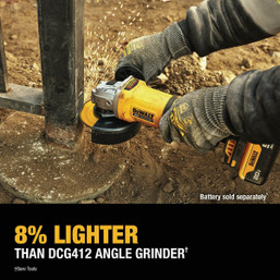 Dewalt 20V MAX* Brushless Cordless 4.5-inch Paddle Switch Angle Grinder (Tool Only)