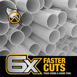DEWALT IMPACT CONNECT PVC/PEX Pipe Cutter Attachment – Fast, Efficient Cutting for Impact Drivers
