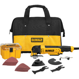 DEWALT 3-Amp Oscillating Tool Kit with Quick Change System and Accessories