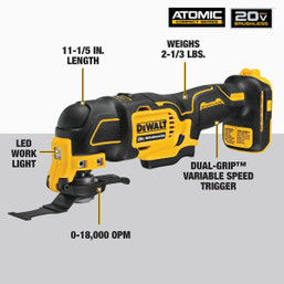 DEWALT Atomic 20V MAX Brushless Cordless Oscillating Multi-Tool (Tool Only)