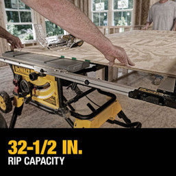 DEWALT 15-Amp 10-Inch Jobsite Table Saw with Rolling Stand - Model DWE7491RS
