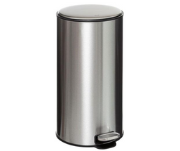 BIN STAINLESS STEEL 30L PEDAL 124176