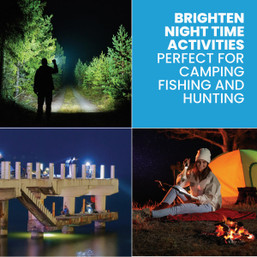 Bell+Howell TacLight 3-Pack Flashlights with 300 Lumens, Military-Grade Durability, and Adjustable Zoom