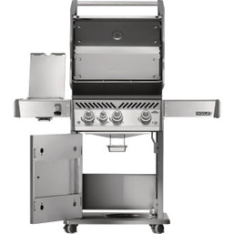 Napoleon Rogue Pro 425 Stainless Steel 3-Burner LP Gas Grill with Infrared Side Burner