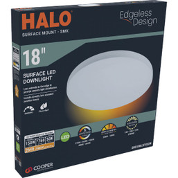 Halo 18 in. CCT & Lumen Selectable LED Round Surface Mount Downlight