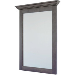 CraftMark St. Paul Designer Gray Stained 30-inch by 36-inch Bathroom Mirror