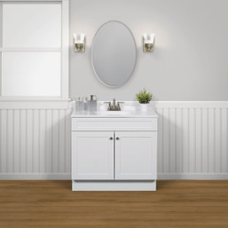 Zenith Zenna Home 36 Inch W Shaker Vanity with White Cultured Marble Top