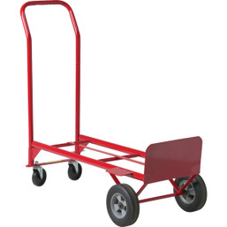 Milwaukee Hand Trucks 600 lb. Capacity Convertible Hand Truck with Steel Frame and Puncture-Proof Tires