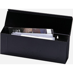 Gibraltar Windsor Black Horizontal Wall Mount Mailbox – Elegant & Durable polypropylene Design