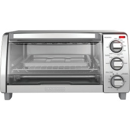 Black & Decker 4-Slice Natural Convection Toaster Oven - Even Heating & Multiple Cooking Functions