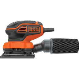Black & Decker 1/4 Sheet Finish Sander with 2.0A Motor and Dust Collection