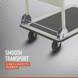 Ironton Folding Platform Cart with 660 lb Capacity - 24 in. W x 36 in. L. Steel Platform with Non-Skid Surface
