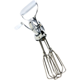 Norpro 12 Inch Stainless Steel Hand Beater with Easy-Grip Plastic Handles
