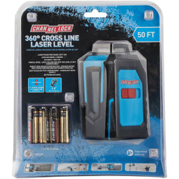 Channellock 50 ft. Self-Leveling 360-Degree Cross-Line Laser Level (Part #389107)