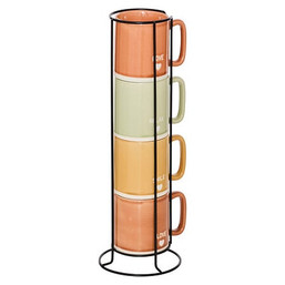 MUG RACK 4PC RELAX 34CL 207166 124149